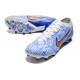 Nike Zoom Mercurial Vapor XV Elite AG Blanco Azul Oro