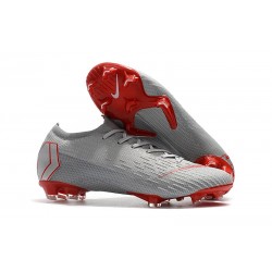 Botas de Fútbol Nike Mercurial Vapor XII FG Gris Rojo