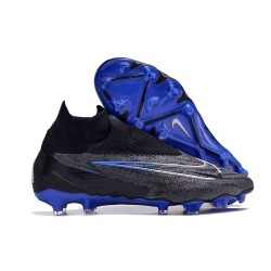 Botas Nike Phantom Gripknit Gx Elite Df Fg Negro Cromo Hyper Royal