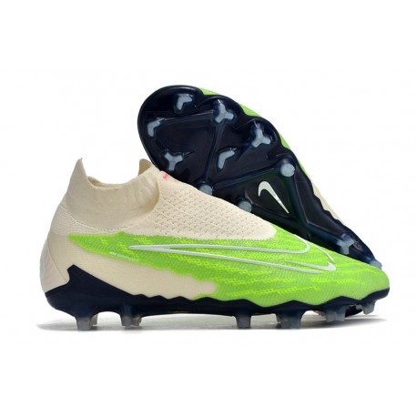 Botas Nike Phantom Gripknit Gx Elite Df Fg Verde Blanco