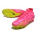 Nike Air Zoom Mercurial Superfly 9 Elite AG Rosa Amarillo