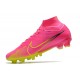 Nike Air Zoom Mercurial Superfly 9 Elite AG Rosa Amarillo