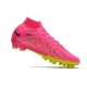 Nike Air Zoom Mercurial Superfly 9 Elite AG Rosa Amarillo