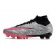 Nike Air Zoom Mercurial Superfly 9 Elite AG Plateado Metalizado Rosa Negro