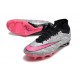 Nike Air Zoom Mercurial Superfly 9 Elite AG Plateado Metalizado Rosa Negro