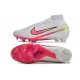 Nike Zoom Mercurial Superfly 9 Elite FG Blanco Rosa