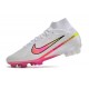 Nike Zoom Mercurial Superfly 9 Elite FG Blanco Rosa