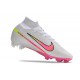 Nike Zoom Mercurial Superfly 9 Elite FG Blanco Rosa