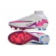 Nike Zoom Mercurial Superfly 9 Elite FG Blanco Rosa Azul