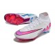 Nike Zoom Mercurial Superfly 9 Elite FG Blanco Rosa Azul