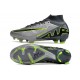 Nike Zoom Mercurial Superfly 9 Elite FG Gris Negro Verde