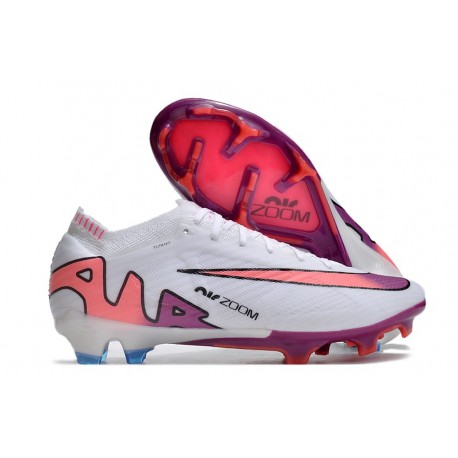 Nike Zoom Mercurial Vapor15 Elite FG Blanco Rosa Azul