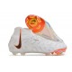 Botas de Futbol Nike Phantom Luna Elite FG Blanco Negro Total Naranja