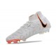 Botas de Futbol Nike Phantom Luna Elite FG Blanco Negro Total Naranja