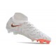 Botas de Futbol Nike Phantom Luna Elite FG Blanco Negro Total Naranja