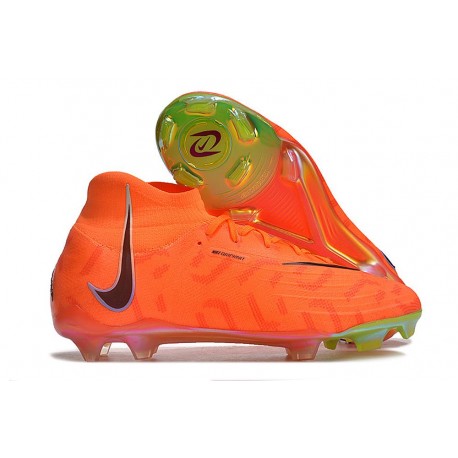 Botas de Futbol Nike Phantom Luna Elite FG Guava Hielo Negro Total Naranja