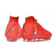 Botas de Futbol Nike Phantom Luna Elite FG Carmesí Vivo Blanco