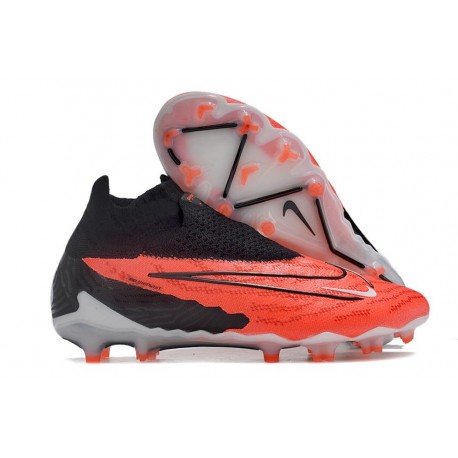 Botas Nike Phantom Gripknit Gx Elite Df Fg Carmesí Vivo Negro Blanco