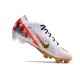 Nike Zoom Mercurial Vapor XV Elite FG Blanco Rojo Oro