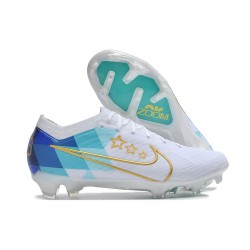 Nike Zoom Mercurial Vapor XV Elite FG Blanco Azul Oro