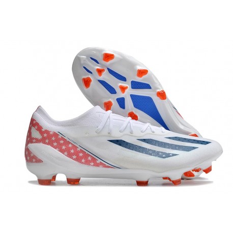 Botas Adidas X Crazyfast Messi.1 FG Blanco Azul Rojo