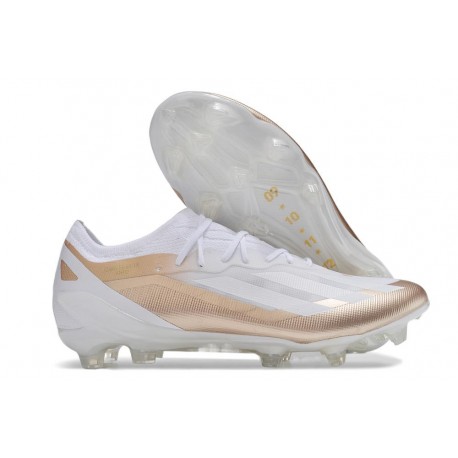 Botas Adidas X Crazyfast Messi.1 FG Blanco Bronce 