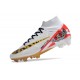 Nike Zoom Mercurial Superfly 9 Elite FG MR Blanco Rojo Oro