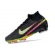 Nike Zoom Mercurial Superfly 9 Elite FG Negro Plateado de Muchos