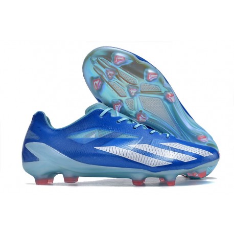 Zapatillas Adidas X Crazyfast + FG Royal Vivo Blanco Solar Rojo