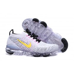 Zapatillas Nike Air VaporMax Flyknit 2019 Blanco Amarillo