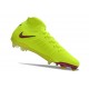 Botas de Futbol Nike Phantom Luna Elite FG Amarillo Rojo