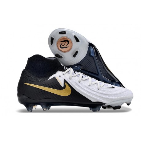 Nike Phantom Luna 2 Elite FG Blanco Negro Mtlc Dorado Moneda