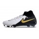 Nike Phantom Luna 2 Elite FG Blanco Negro Mtlc Dorado Moneda