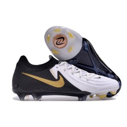 Zapatos Nike Phantom Luna II Elite L FG Blanco Negro Mtlc Dorado Moneda