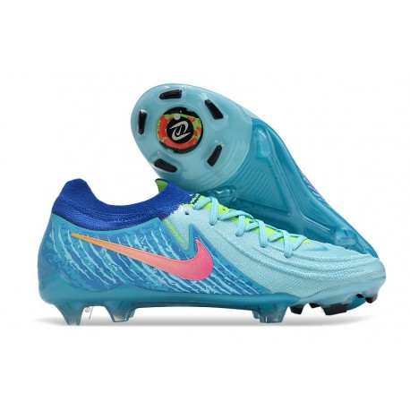 Zapatos Nike Phantom Luna II Elite L FG Azul Rosa