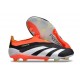 adidas Botas Futbol Predator Elite Laceless FG Negro Blanco Rojo