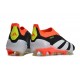 adidas Botas Futbol Predator Elite Laceless FG Negro Blanco Rojo