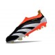 adidas Botas Futbol Predator Elite Laceless FG Negro Blanco Rojo