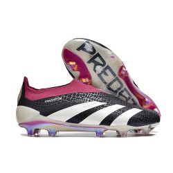 adidas Botas Futbol Predator Elite Laceless FG Negro Blanco Violeta