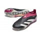 adidas Botas Futbol Predator Elite Laceless FG Negro Blanco Violeta