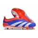 adidas Botas Futbol Predator Elite Laceless FG Azul Rojo Blanco