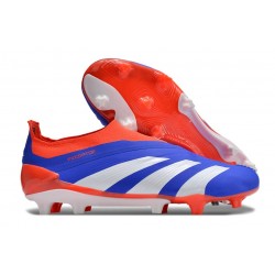 adidas Botas Futbol Predator Elite Laceless FG Azul Rojo Blanco