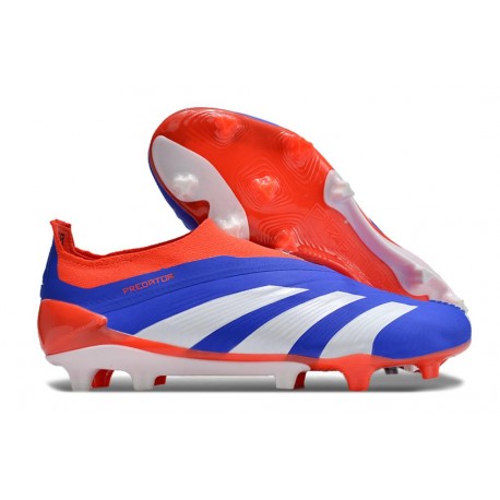 adidas Botas Futbol Predator Elite Laceless FG Azul Rojo Blanco