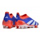 adidas Botas Futbol Predator Elite Laceless FG Azul Rojo Blanco