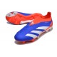 adidas Botas Futbol Predator Elite Laceless FG Azul Rojo Blanco