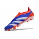 adidas Botas Futbol Predator Elite Laceless FG Azul Rojo Blanco