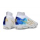 Nike Zoom Mercurial Superfly 9 Elite FG Blanco Azul Oro