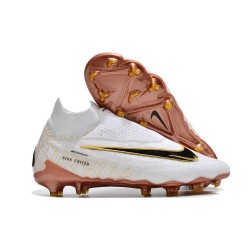 Botas Nike Phantom Gripknit Gx Elite Df Fg Blanco Oro