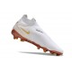 Botas Nike Phantom Gripknit Gx Elite Df Fg Blanco Oro