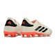 adidas Copa Pure II + FG Bota Marfil Negro Rojo